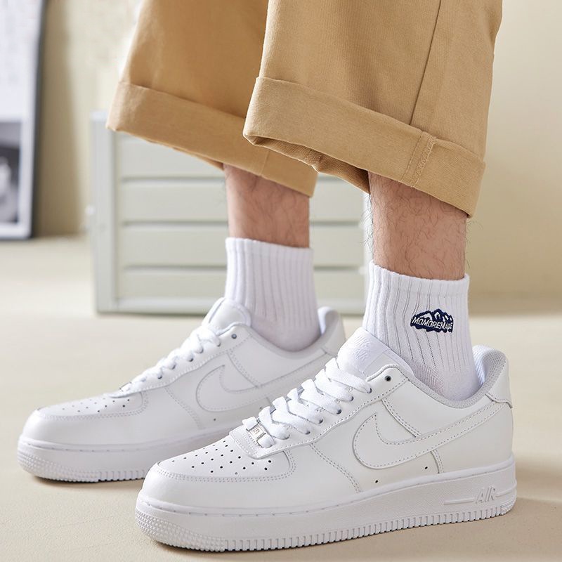 Vớ Cotton Mềm Mại Thoáng Khí Thoải Mái Màu Trơn Thêu Họa Tiết Núi Tuyết Unisex