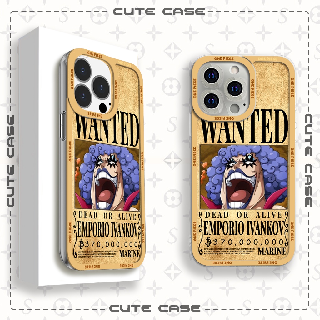 Ốp lưng iphone cạnh vuông Jicase Wanted Ivankov One Piece Anime Manga