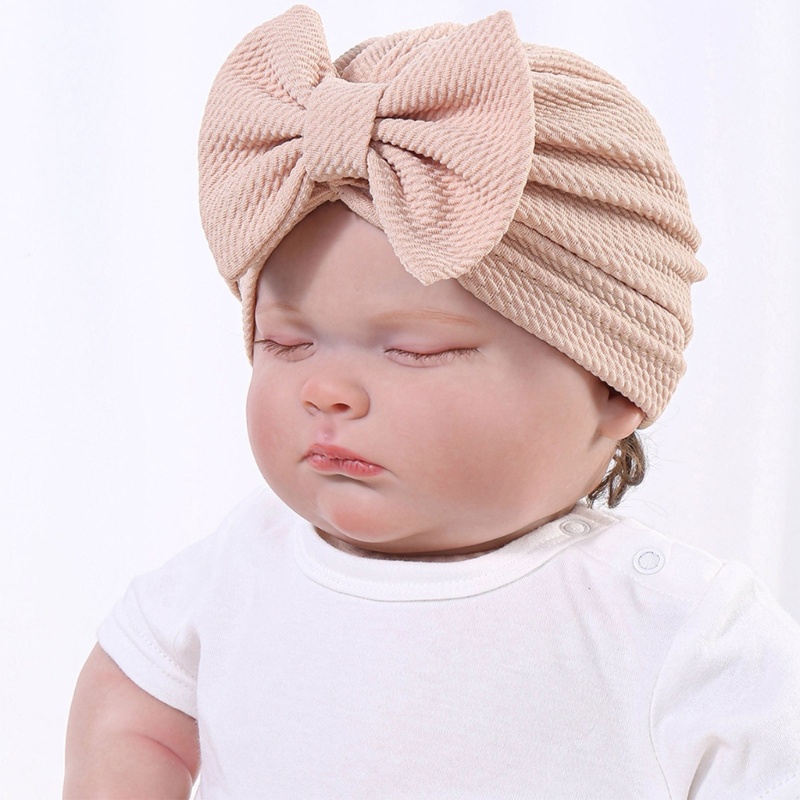 Set 4 Mũ Turban Thắt Nơ Phong Cách Thời Trang Thông Dụng Dành Cho Em Bé