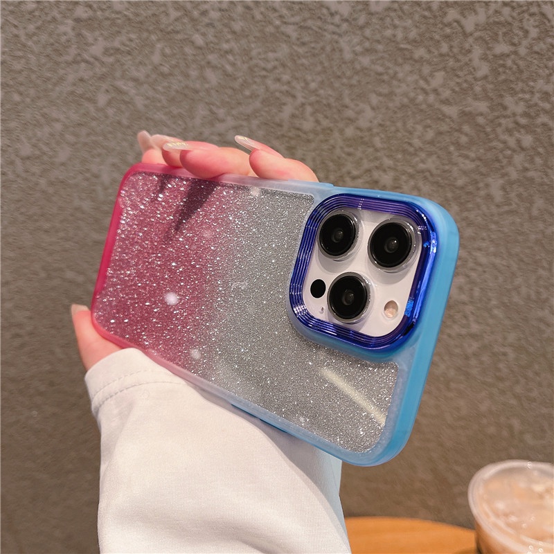 Ốp Điện Thoại Màu Gradient Thời Trang Chống Sốc / Thấm Nước Cho iphone14promax 13pro 12promax 11promax 12Pro