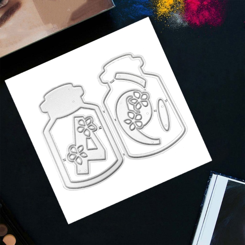 Khuôn Cắt Giấy Kim Loại Hình Chai Nước Nhỏ