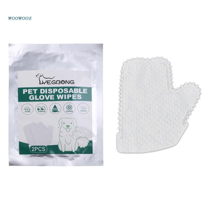 Lucky Set 2 Găng Tay Khử Mùi Vệ Sinh Toàn Thân Dùng Một Lần Cho Chó Và Mèo
