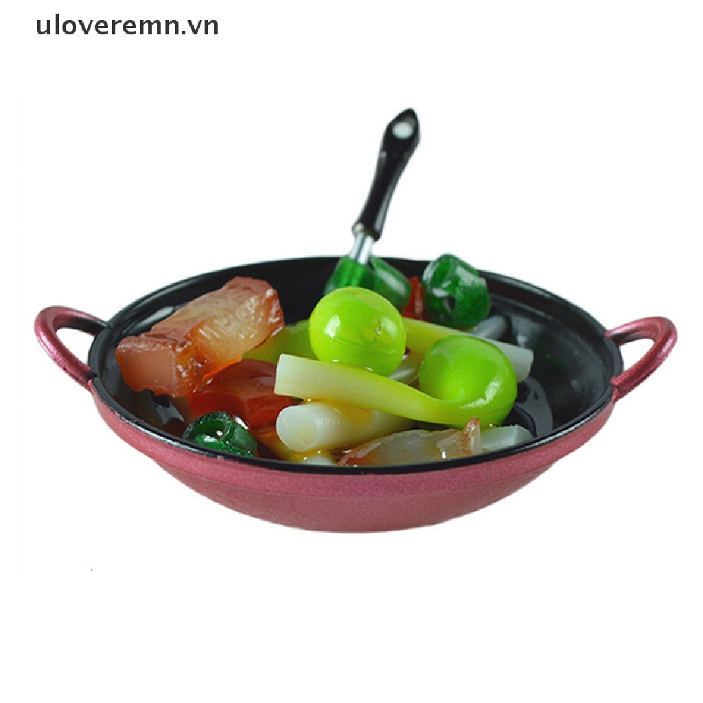 1 Nồi Sắt Mini 1: 12 Dùng Để Chiên Thức Ăn / Rau Củ Trang Trí Nhà Búp Bê