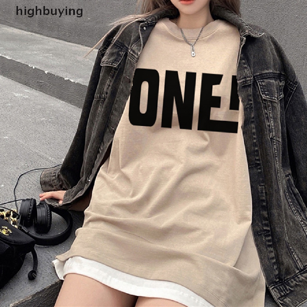 Áo Thun Tay Ngắn Cổ Tròn In Chữ Thời Trang Dành Cho Nữ