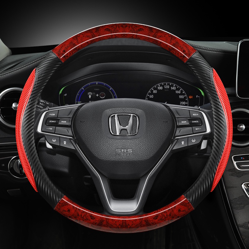 Vỏ Bọc Vô Lăng Xe Hơi Vân Gỗ Cho Honda Civic 2015-2021 CRV XRV ACCORD 2016~2019 2021 10th