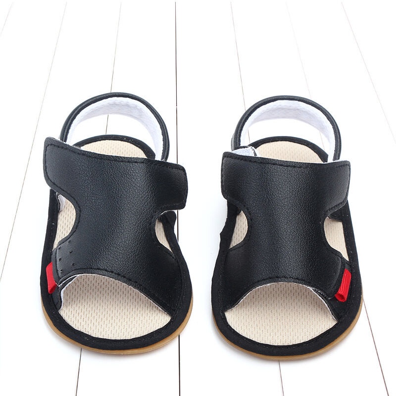 Xăng đan Đế Mềm Bằng Da PU Chống Trượt Trọng Lượng Nhẹ Thoáng Khí Mùa Hè Dành Cho Bé Trai Sơ Sinh