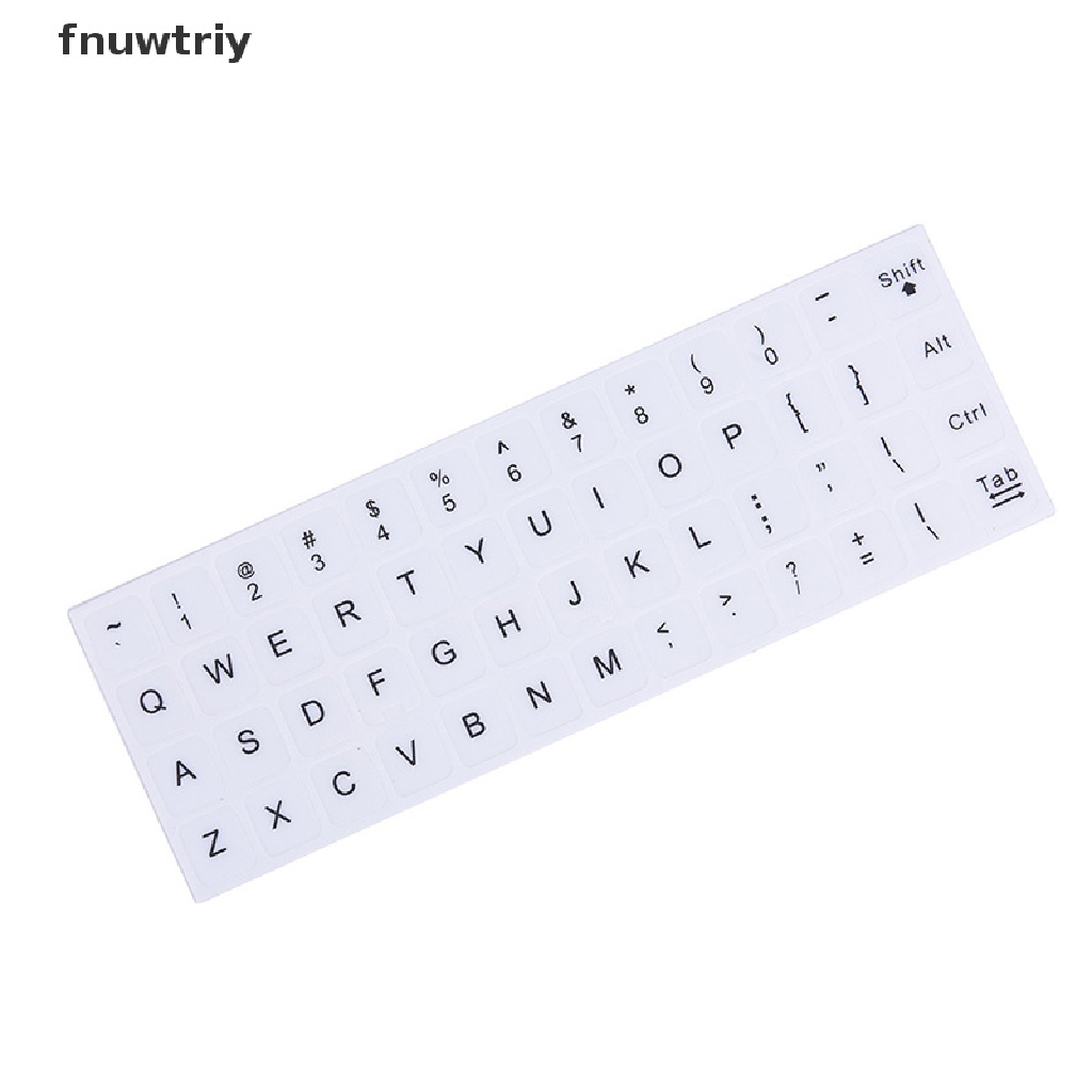 Miếng Dán Thay Thế Bàn Phím Chữ Tiếng Anh Màu Trắng Đen Dành Cho Máy Tính PC / Laptop