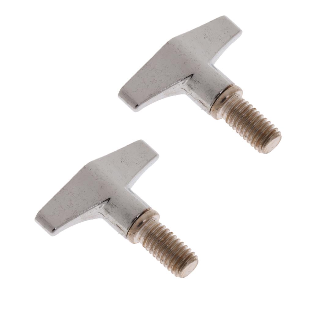 2 Pieces Drum Cymbal Stand Knobs Wing Nuts for Musical Instrument Parts