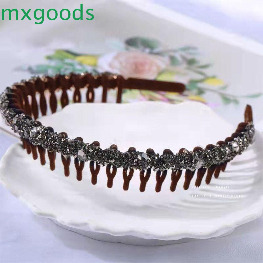 Băng Đô Cài Tóc Đính Hạt Lấp Lánh Chống Trượt Thời Trang Cho Bạn Gái