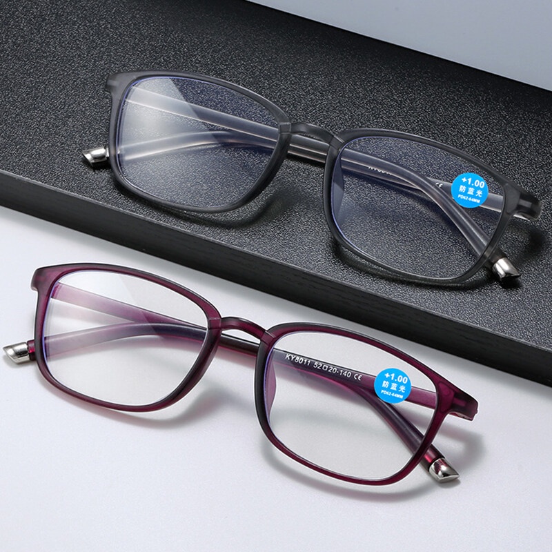 Kính Đọc Sách Chống Ánh Sáng Xanh Phong Cách Retro Dành Cho Nam Và Nữ Trung Niên