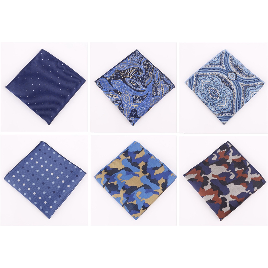Khăn Tay Dệt Hoa Văn Chấm Bi Có Túi Vuông Hanky Phù Hợp Với Tiệc Cưới Công Sở Hankies SX