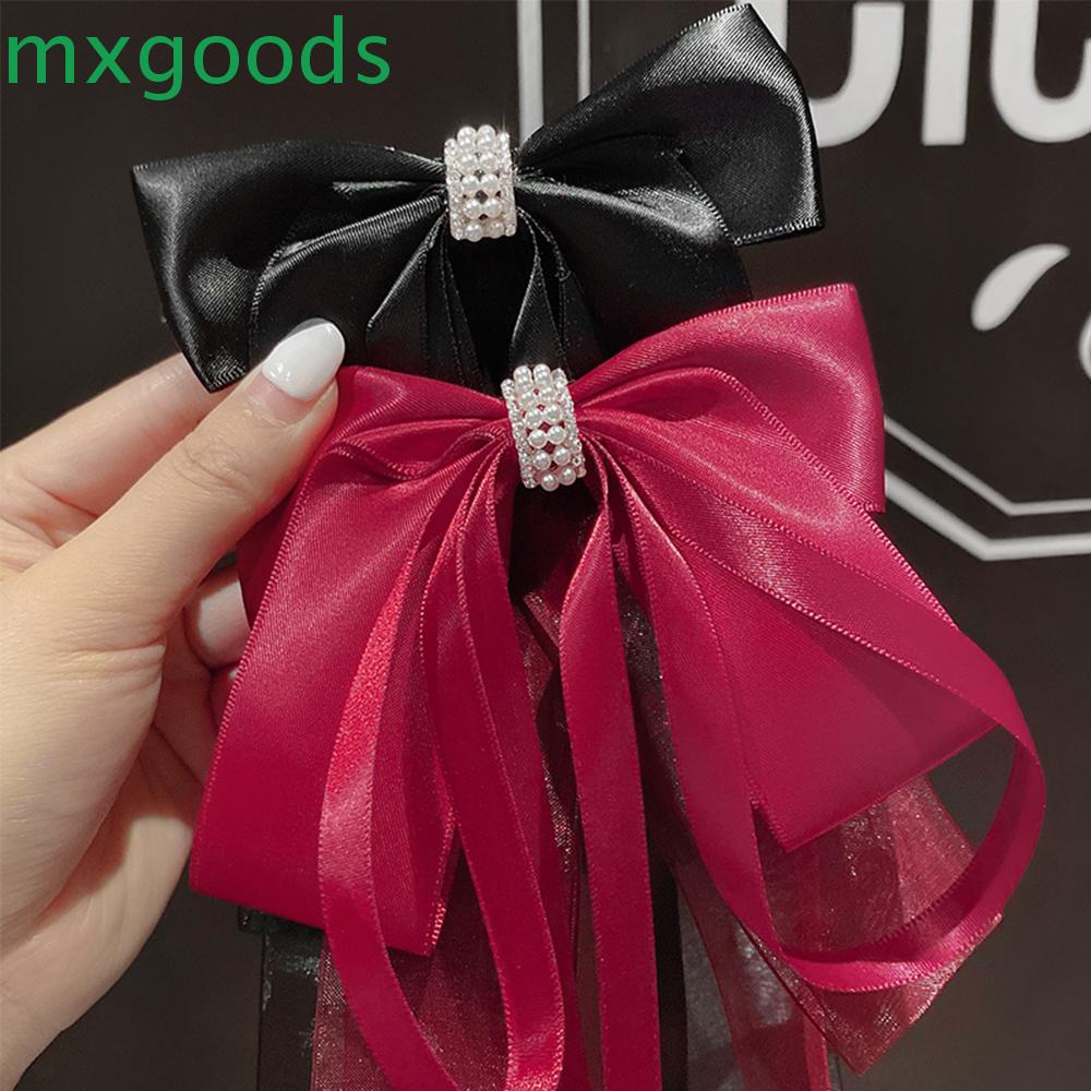 Kẹp Tóc Hình Nơ Đính Ngọc Trai Giả Thời Trang Cho Nữ