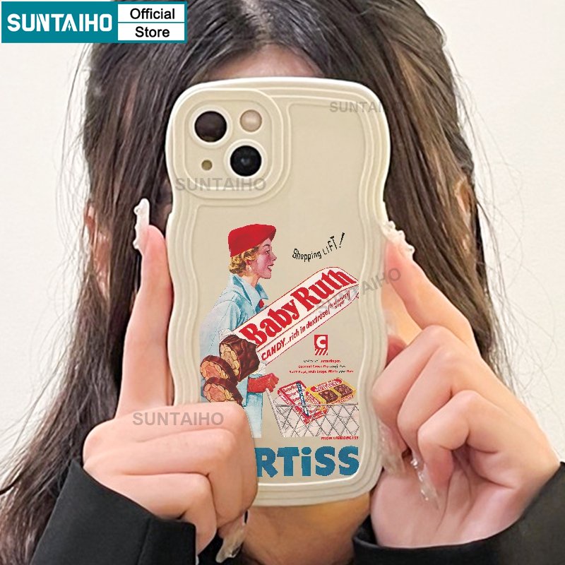 Suntaiho Ốp lưng iphone Ốp Điện Thoại silicon mềm kiểu áp phích Cola thích hợp cho iPhone 14 12 13 11 Pro Max XS X XR XS Max 7 8 Plus