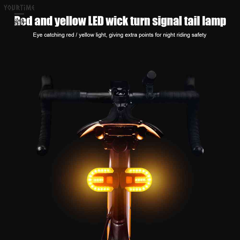 Đèn LED Xi Nhan 3 Trong 1 30lm Gắn Đuôi Xe Đạp Kèm Điều Khiển Từ Xa