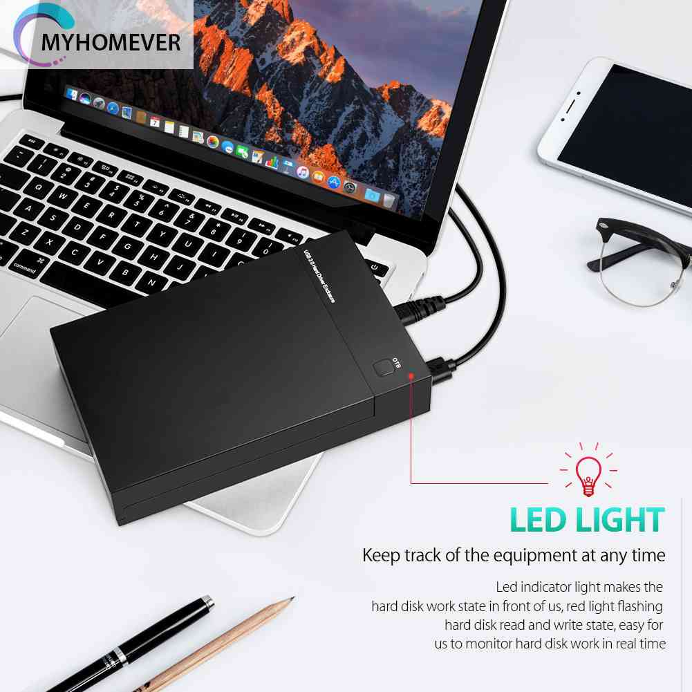 Hộp Đựng Ổ Cứng Gắn Ngoài 396U3 Chuyển Đổi USB 3.0 Sang 2.5 3.5 inch SATA HDD SSD