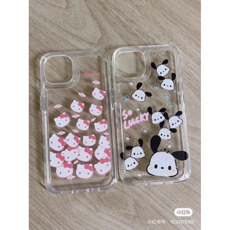 ✅Ốp Điện Thoại Mềm Trong Suốt Chống Sốc Hình Cún Hoạt Hình Cho iPhone14pro xr 13 / 12 xs 7p 11 8pins 9ZHU