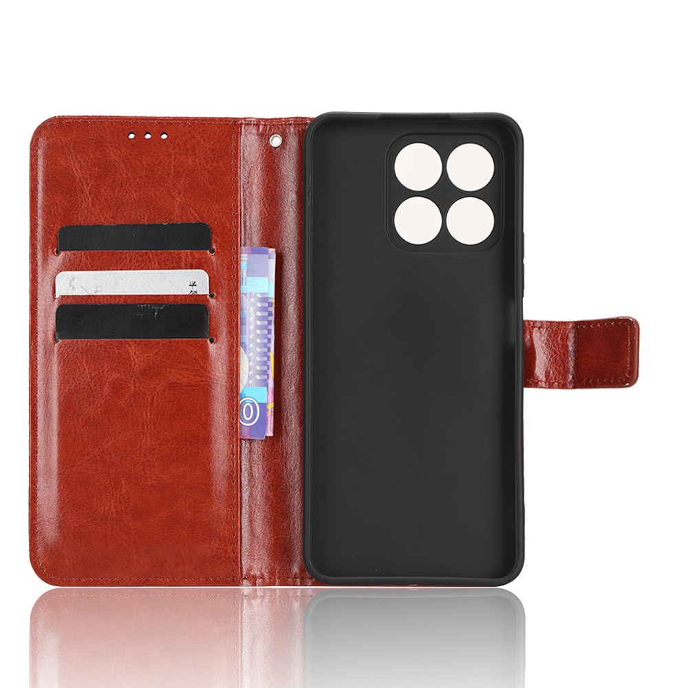 Ốp Điện Thoại Da PU Kiểu Ví Đế Lật Có Đế Cho Honor X8A Honor X8A