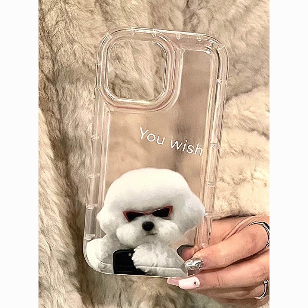 Ốp Điện Thoại Silicon TPU Mềm Chống Sốc In Hình Cún Dễ Thương Cho IPhone 14 13 11 12 Pro XS Max X XR 7 8 Plus