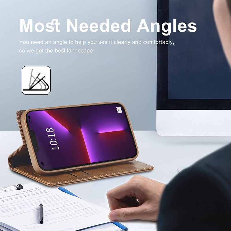 RFID Vỏ Cho iphone 15 pro max 15 pro 14 13 Bao Da Điện Thoại Kiểu Ví Gập Nam Châm Có Ngăn Thẻ