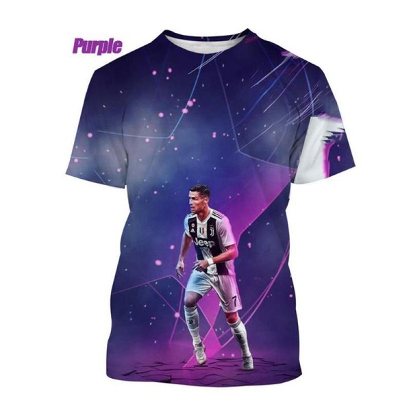 Áo Thun In Hình Ngôi Sao Bóng Đá cristiano ronaldo 3d Thời Trang Mùa Hè 2023 Cho Nam
