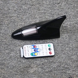 Shark Fin Antenna Solar LED Roof Warning Light Flash Decoration Car Anti-Collision Radio Antenna Modification car modification car roof decoration