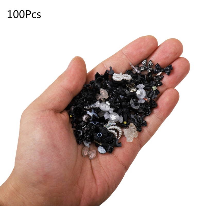 Set 100 Hạt Nhựa 3D Đính Trang Trí Móng Tay Sang Trọng