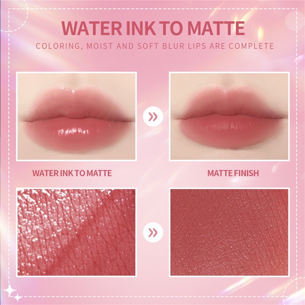 [Mua 1 Tặng 1] kimuse môi tint 2PC đặt 13 màu nước lỏng Son môi Aqua môi men không thấm nước và mồ hôi lâu dài