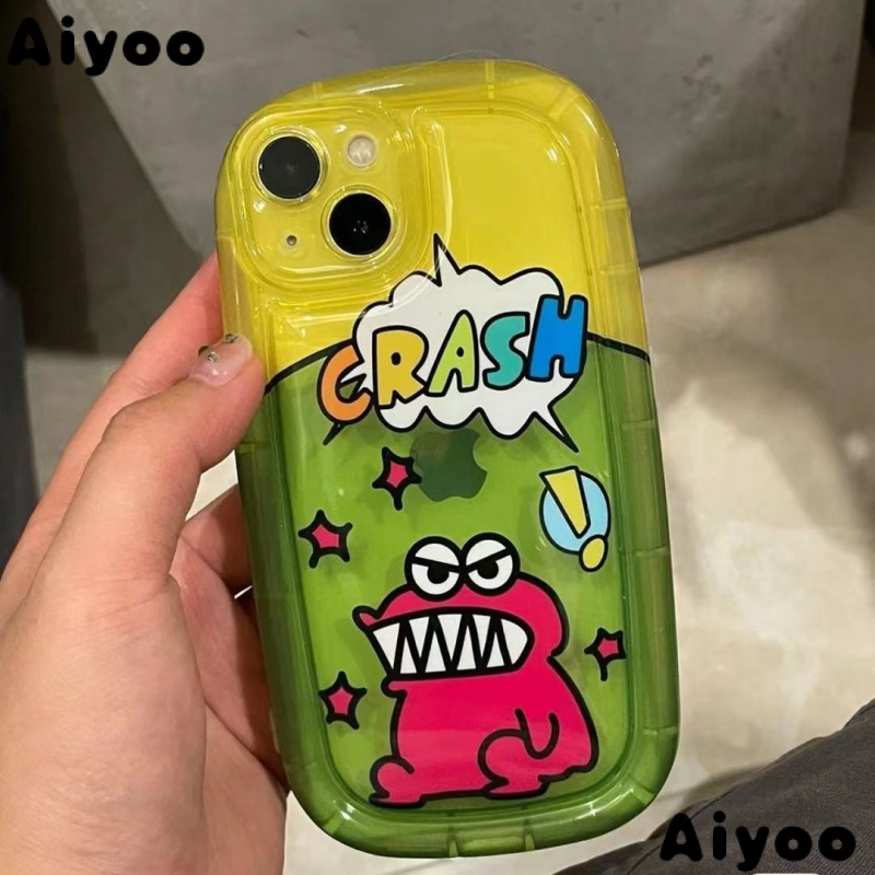 ✅Ốp Điện Thoại Mềm Trong Suốt In Hình Khủng Long Hoạt Hình Dễ Thương Cho iPhone14promax 13 11 12