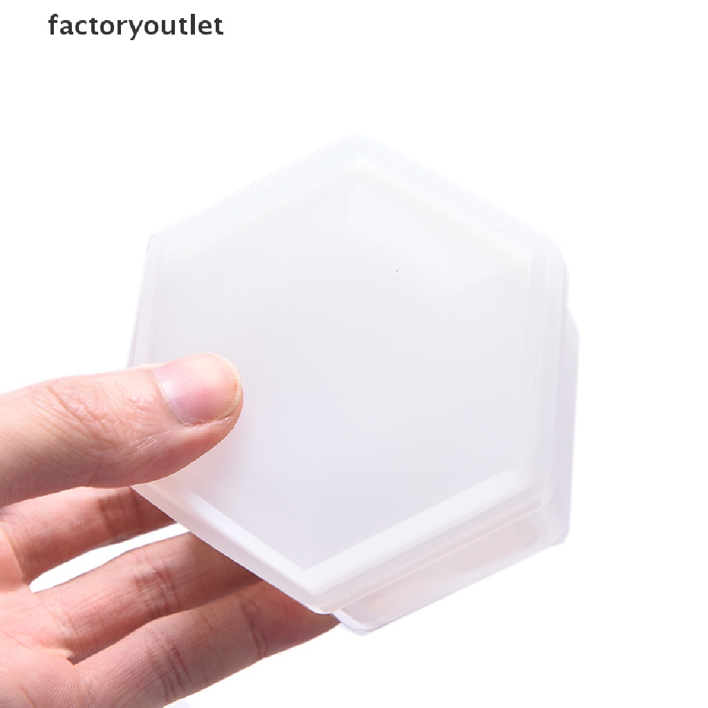 Khuôn Silicone Làm Hộp Trang Sức Hình Trái Tim Lục Giác DIY