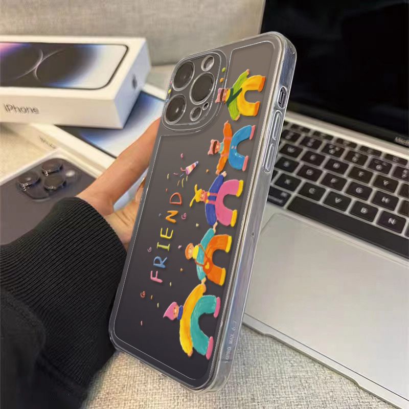 ✅Ốp Điện Thoại Mềm Trong Suốt Họa Tiết Cá Heo Cho iPhone14Promax 11 13 / 12 xr / s7 / 8Plus