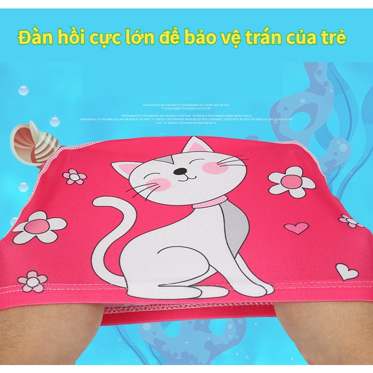 Mũ Bơi Che Tai Nhanh Khô In Hoạt Hình Đáng Yêu Dành Cho Trẻ