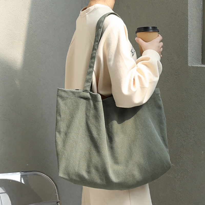 Youyo Túi vải Màu Trơn Có Thể Tái Sử Dụng Nhiều Lần Cho Nữ