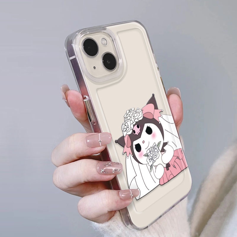 ✅Ốp Điện Thoại Mềm Trong Suốt In Hình Kuromi Baku Cho iPhone 14Promax 13 / 12 / 11 xr 7 / 8pins