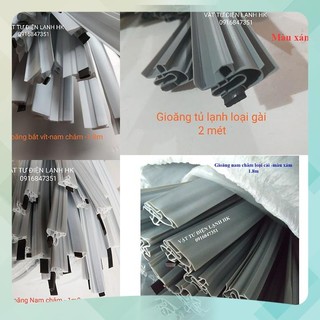Ron cánh cửa tủ lạnh 1.8m-2m kiểu cài - bắt vít - sẵn nam châm 1m8 2m- gioăng tủ - zoăng tủ lạnh gài hk1