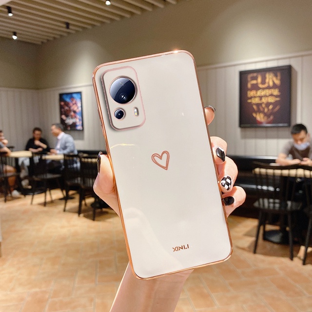 Ốp Điện Thoại Silicon Tráng Gương Hình Vuông Cho Xiaomi Mi 13 Lite Mi13 13 Pro 12T 12 12c 13Lite 13Pro 5G Xiomi