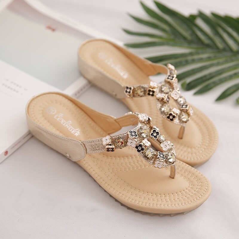 Aès dép nữ giày cao gót quai ngang đế thoải mái thời trang tao nhã chất lượng fashion ins Đẹp Unique VD-WS-072712-Gold-EU:40 36Z230909