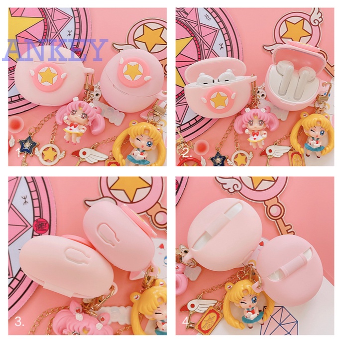 Oppo Enco Air3 Case Protective Air 3 Bluetooth Headphone Cute Sakura Earphone Cover Silicone Soft Shell