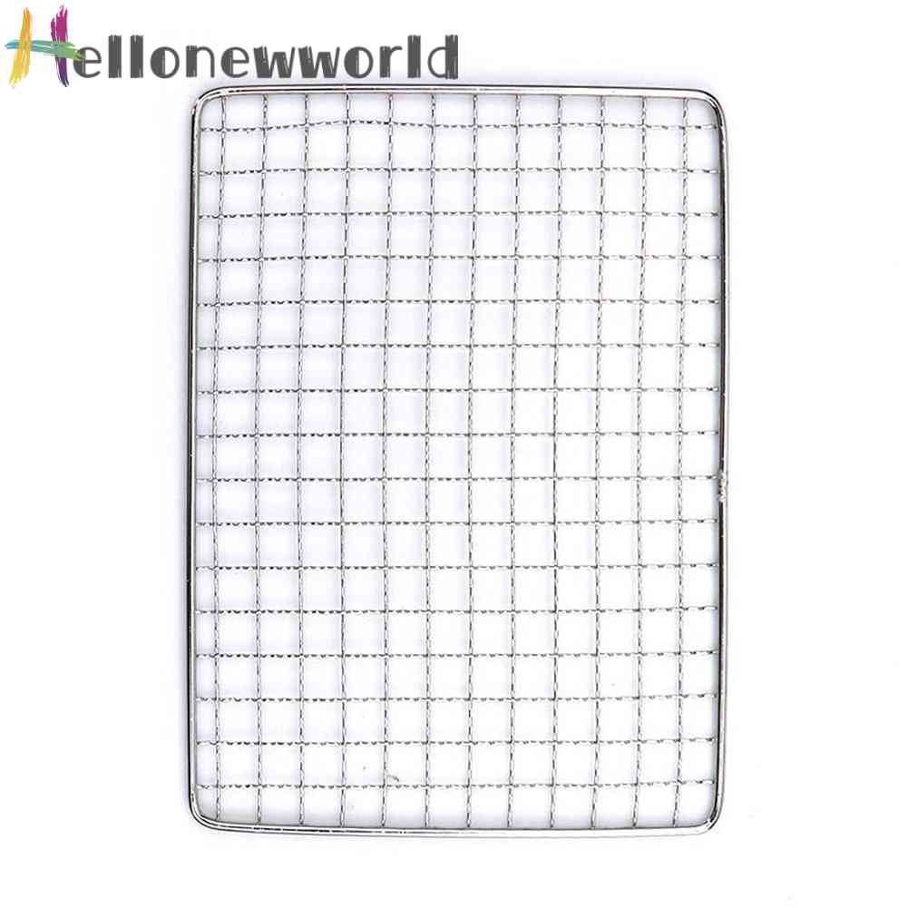 Vỉ Nướng BBQ Hình Vuông Bằng Thép Không Gỉ Tiện Dụng Khi Đi Cắm Trại