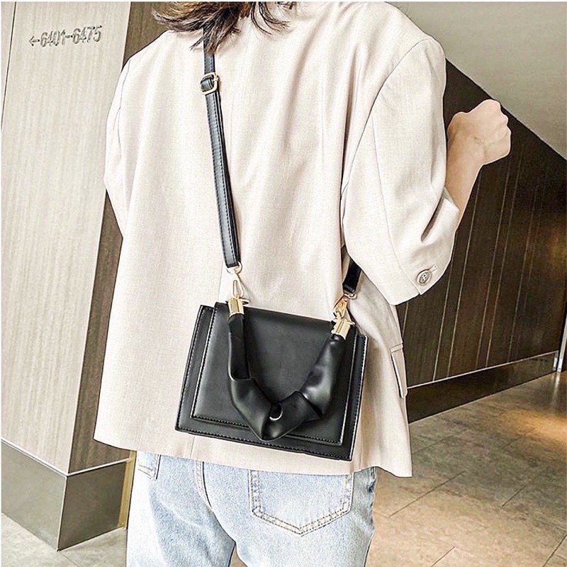Túi Xách Đeo Chéo Nữ Thời Trang Hàn Quốc đi chơi Giá Rẻ Dáng Vuông Quai Bèo nhà Mibon