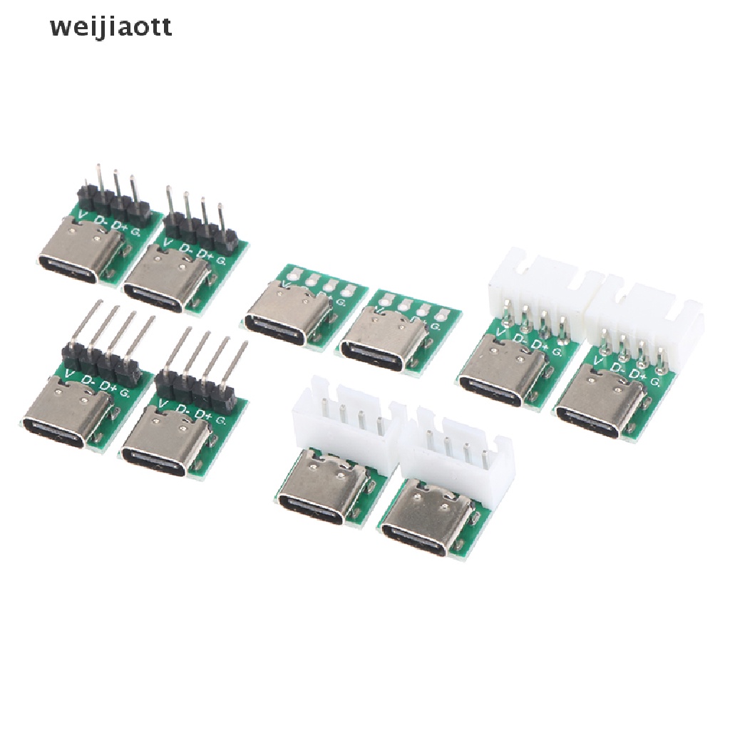 Set 5 Bảng Mạch Chuyển Đổi Usb 3.1 16 Pin Female Sang 2.54mm Type C 16P