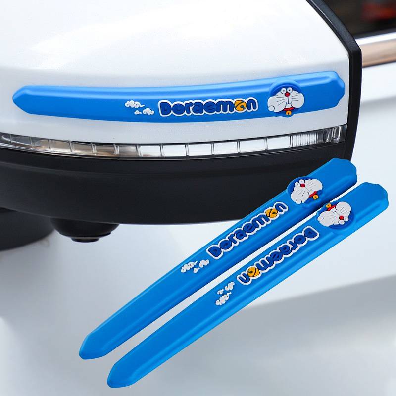Car Rearview Mirror Rain Block Board Side Window Deflector Door Handle/Knob Stickers Car Door Bumper Strip Stickers Cartoon Anti-Scratch Strip Scratch-Resistant Stickers F0Fx