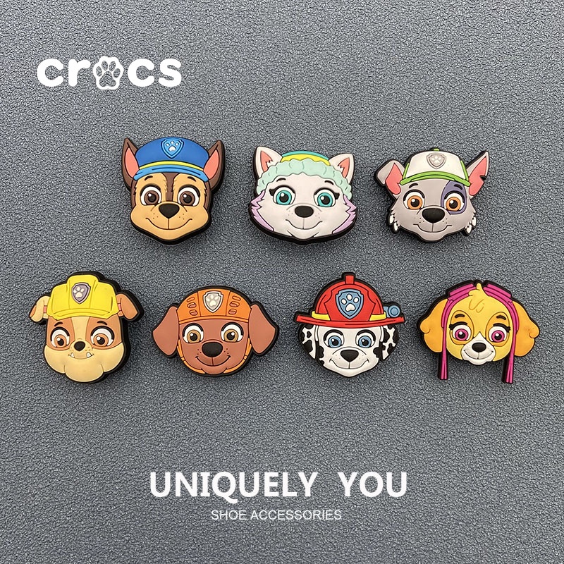 CROCS Móc Khóa Giày Crocss jibbitz charms Patrol Họa Tiết Nhân Vật Hoạt Hình