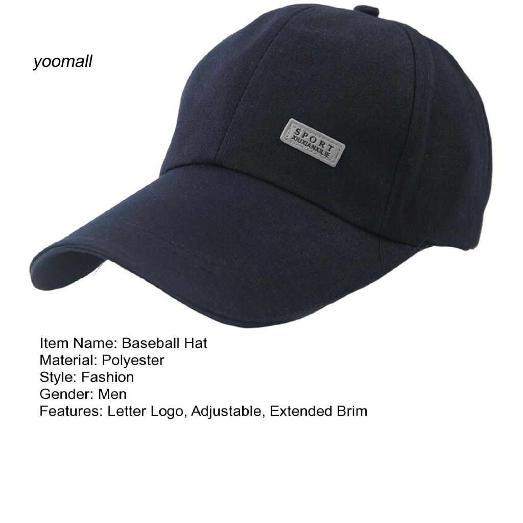 / Yo / Phụ Kiện Mũ Lưỡi Trai Thể Thao Chống Nắng Nhẹ Vành Mở Rộng Đơn Giản Hóa Trang