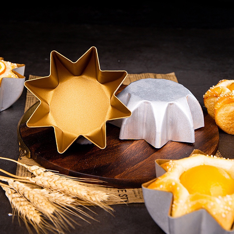 Khuôn Làm Bánh Mì Hình Bát Giác Bằng Hợp Kim Nhôm Chống Dính