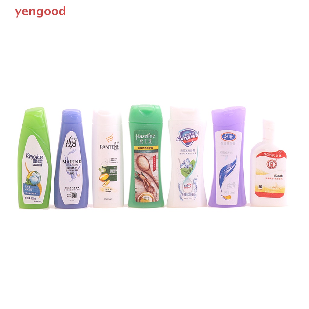 Set 10 Mô Hình Chai Dầu Gội Đầu Tỉ Lệ 1: 12 Trang Trí Nhà Búp Bê