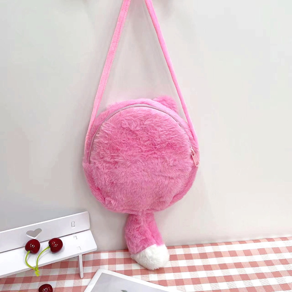 Túi Đeo Chéo Nhỏ Một Bên Vai Kirby Nhồi Bông Hoạt Hình 20CM 8-inch Quà Tặng Cho Học Sinh Trẻ Em