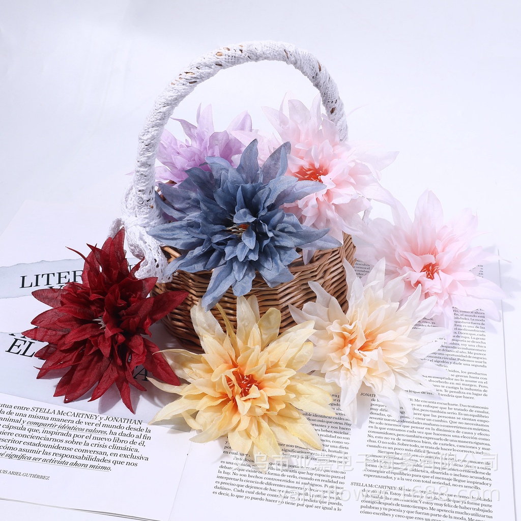 1 Bông Hoa Mẫu Đơn Giả Bằng Lụa Kích Thước 12cm