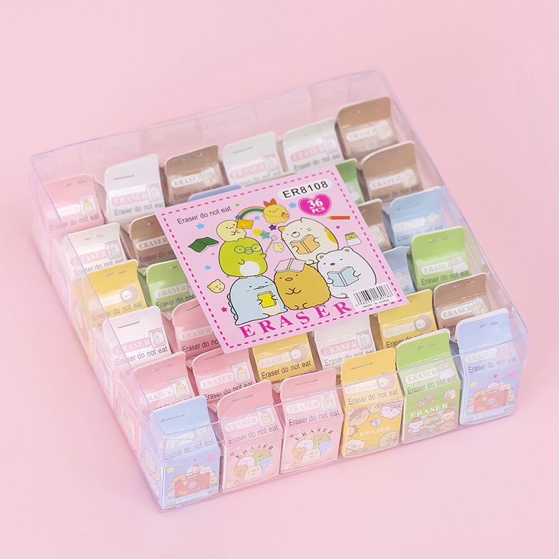 Cục Tẩy Mini Khoai Tây Hộp Sữa Dễ Thương Quà Tặng Văn Phòng Phẩm