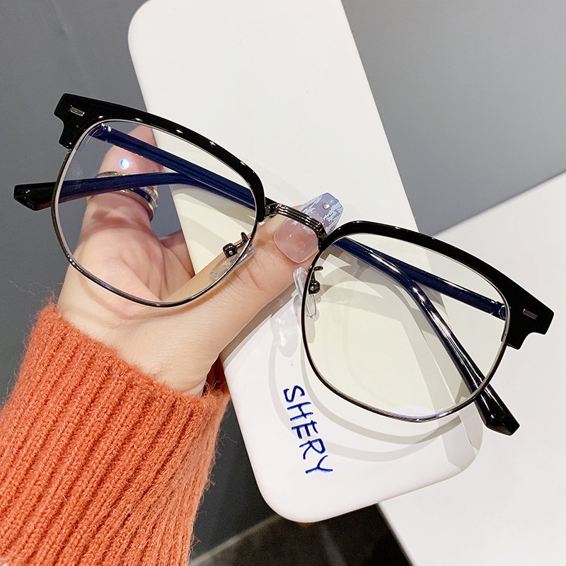 Kính Mát Nửa Gọng Chống Bức Xạ Thời Trang Cho Nam Nữ