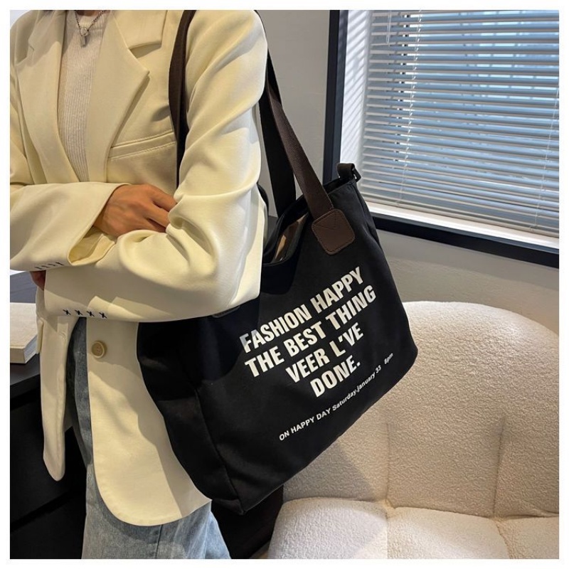 Túi Đeo Vai Vải canvas Cỡ Lớn Thiết Kế Dễ Thương